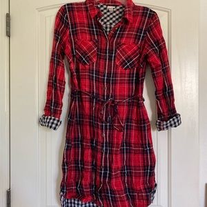 Plaid Shirt Dress